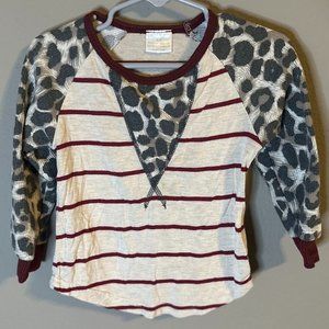 Boutique Cheetah/Striped Tee